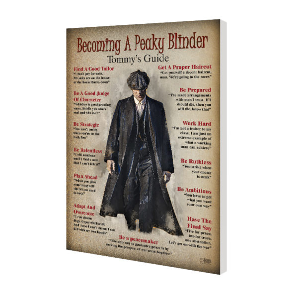 The Birmingham Peaky Blinders "Becoming A Peaky Blinder; Wall Art – Graphic Art Poster