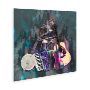 Irish Musical instruments "Awaiting The Players #3 " Wall Art Poster