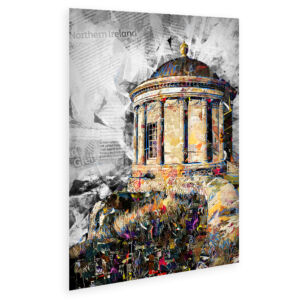 Mussenden Temple Tourist Info Collage Poster sized A2