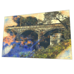 Ballinderry River and Coagh Bridge Wall Art – Graphic Art Poster