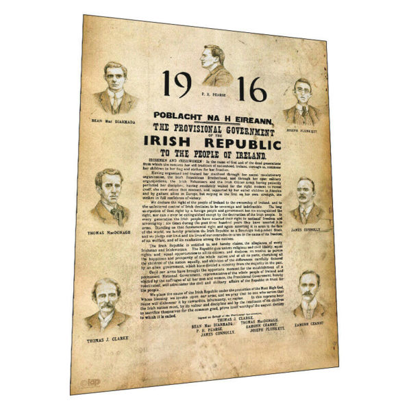 Easter Rising 1916 Ireland Commemorative Souvenir Wall Art – Graphic Art Poster