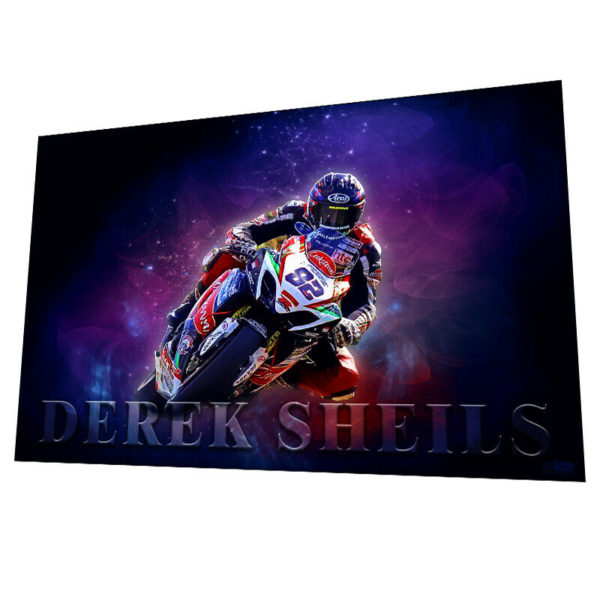 Irish Road Racing "Derek Sheils" Wall Art – Graphic Art Poster