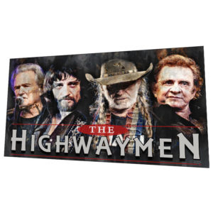 Kristofferson, Jennings, Nelson, Cash "The Highwaymen" wall art- Graphic Poster