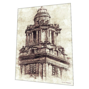 Belfast Northern Ireland – "Belfast City Hall #2" Wall Art – Graphic Art Poster