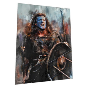 Braveheart and William Wallace "Battle Cry" Wall Art – Graphic Art Poster