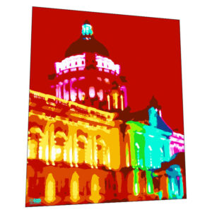 Belfast "City Hall With Pride" Wall Art – Graphic Art Poster