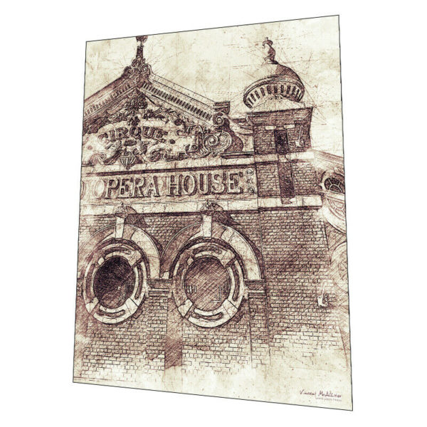 Belfast Northern Ireland – "The Grand Opera House" Wall Art – Graphic Art Poster