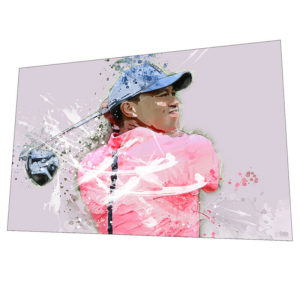 Golf "Tiger In The Woods" Wall Art – Graphic Art Poster