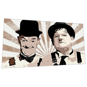 Stan Laurel & Oliver Hardy in "Laurel and Hardy" Wall Art – Graphic Art Poster