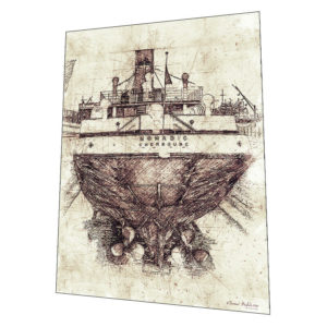 Belfast Northern Ireland – "The SS Nomadic" Wall Art – Graphic Art Poster