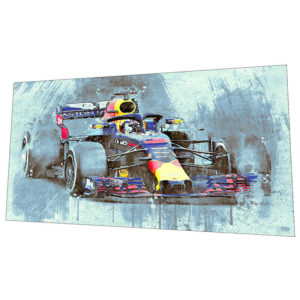 Red Bull Formula 1 Wall Art – Racing car Graphic Art Poster