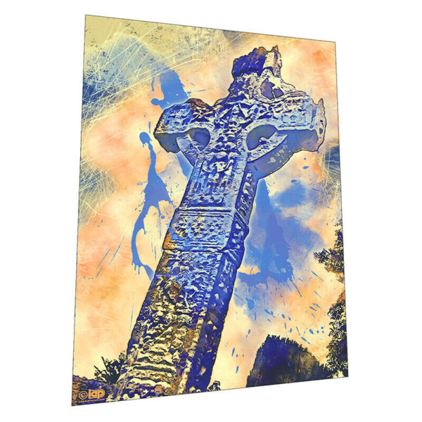 Ancient Celtic Cross Wall Art – Graphic Art Poster featuring Ardboe Cross